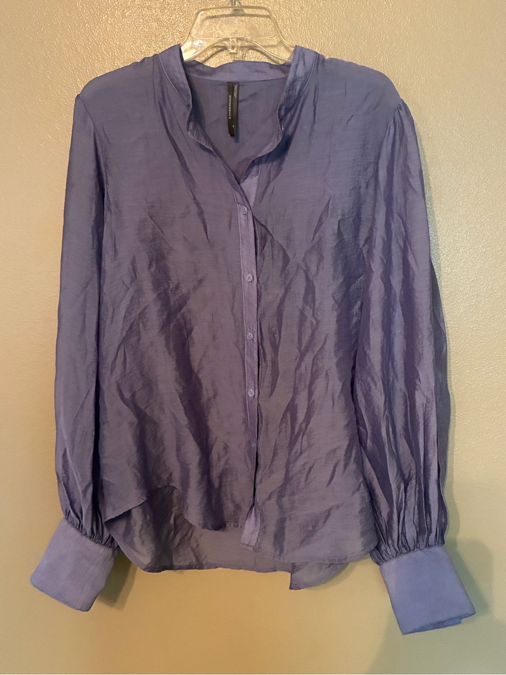 Lightweight Lavender Button-Front Women's Blouse Anthropologie size 1X